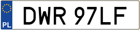 Truck License Plate